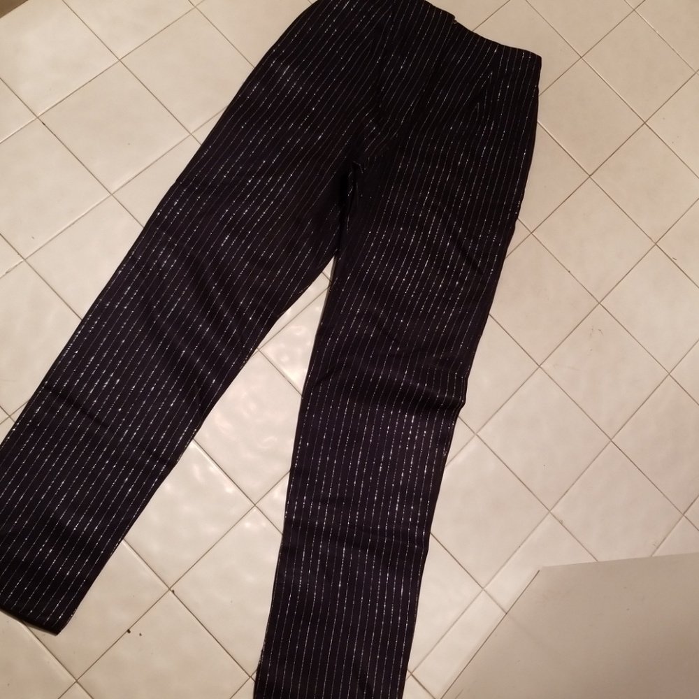 Peggy Jennings Lurex Pinstripe  Pant